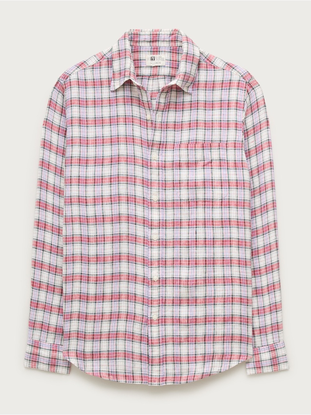 J crew Baird McNutt Irish linen point-collar shirt